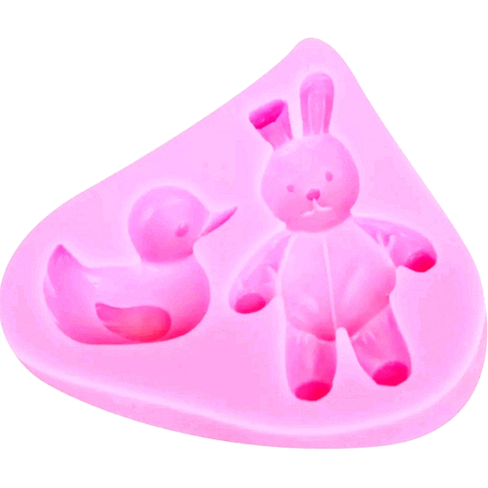 Silicone Mold Bunny & Duck